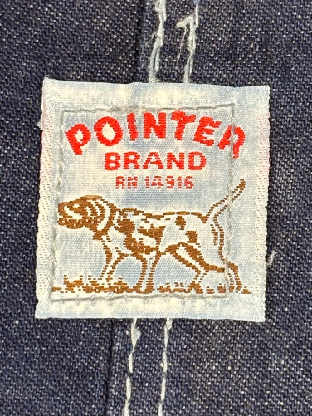 Vintage Pointer Brand Denim Overalls Carpenter Workwear USA Union Made